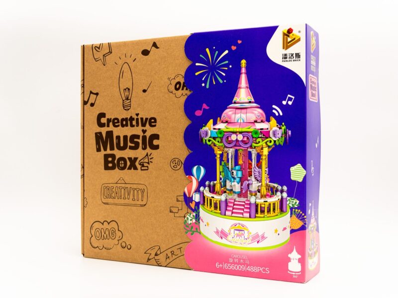 Konstruktorius/ muzikinė dėžutė "Karusėlė"