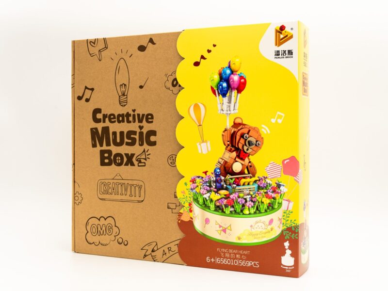 Konstruktorius/ muzikinė dėžutė "Meškiukas" - 569 detalės