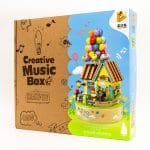 Konstruktorius/ muzikinė dėžutė "Namas su balionais"