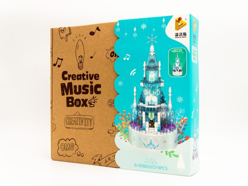 Konstruktorius/ muzikinė dėžutė "Frozen Pilis"