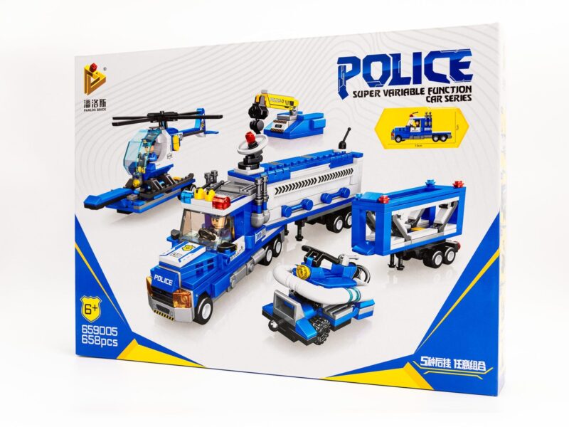 Konstruktorių rinkinys "Policija" - 658 detalės