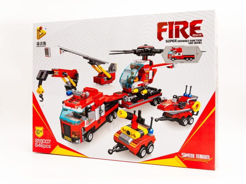 Konstruktorių rinkinys "Gaisrinė" - 646 detalės