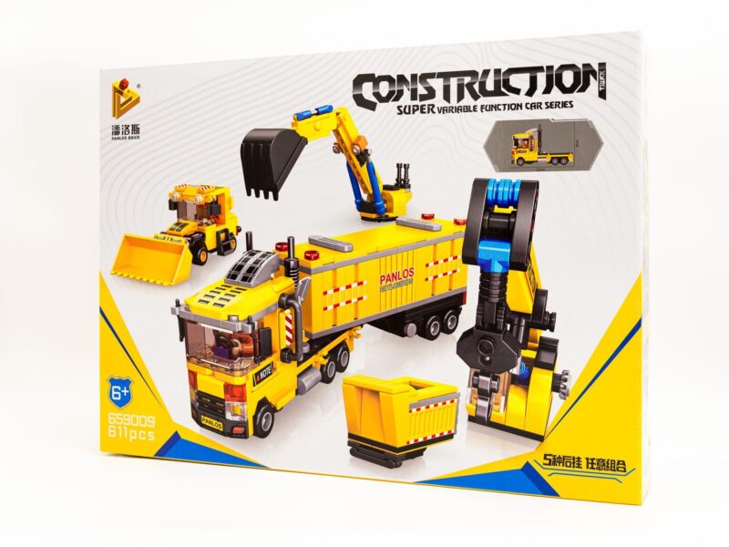 Konstruktorių rinkinys "Statybos" - 611 detalių