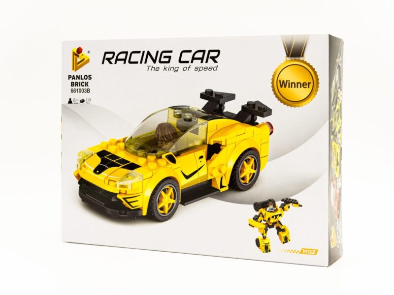 Konstruktorius 2in1 "Geltonas automobilis"