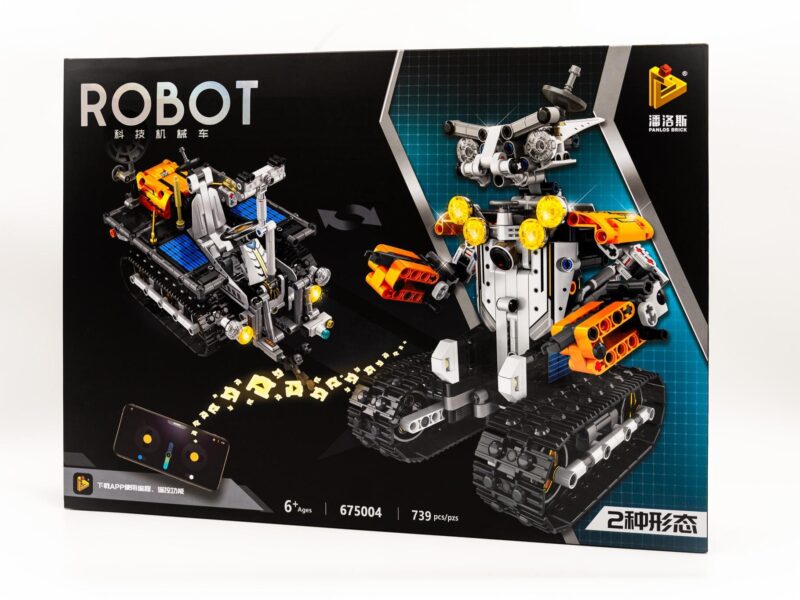 Nuotoliu valdomas konstruktorius „Pilkas robotas” - 739 detalės