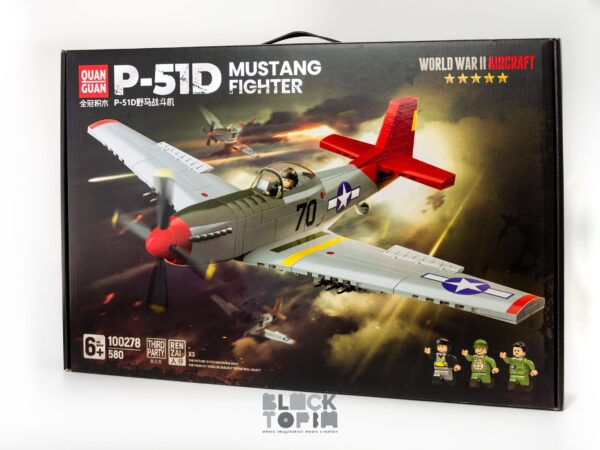 Konstruktorius lėktuvas P-51D - 580 detalių, dėžutė