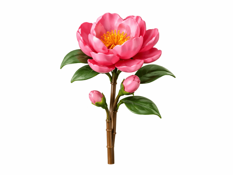 Konstruktorius gėlė „Kamelija“