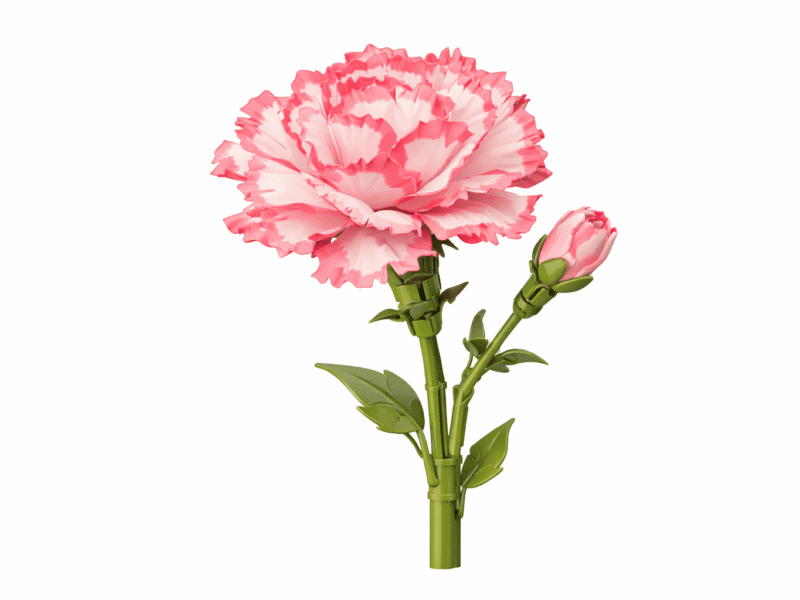 Konstruktorius gėlė „Gvazdikas“