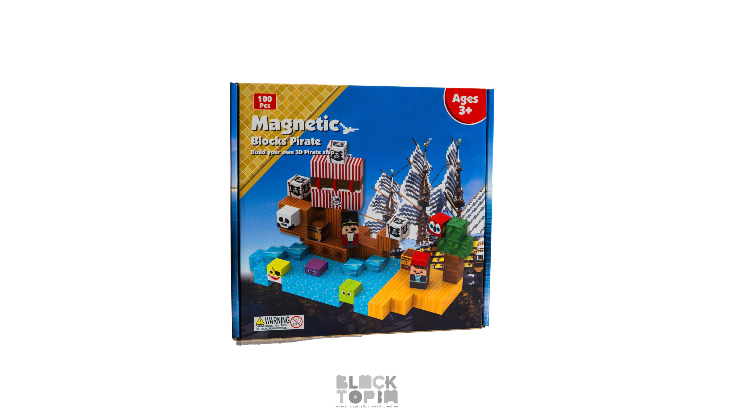 Magnetinis kaladėlių konstruktorius (100 kubelių) - Image 2