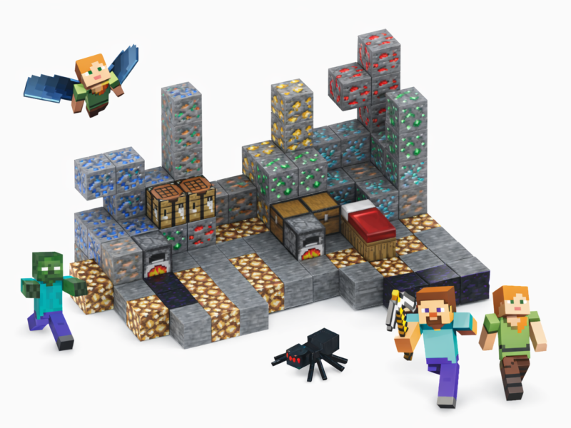 Magnetinis kaladėlių konstruktorius (128 dalių)