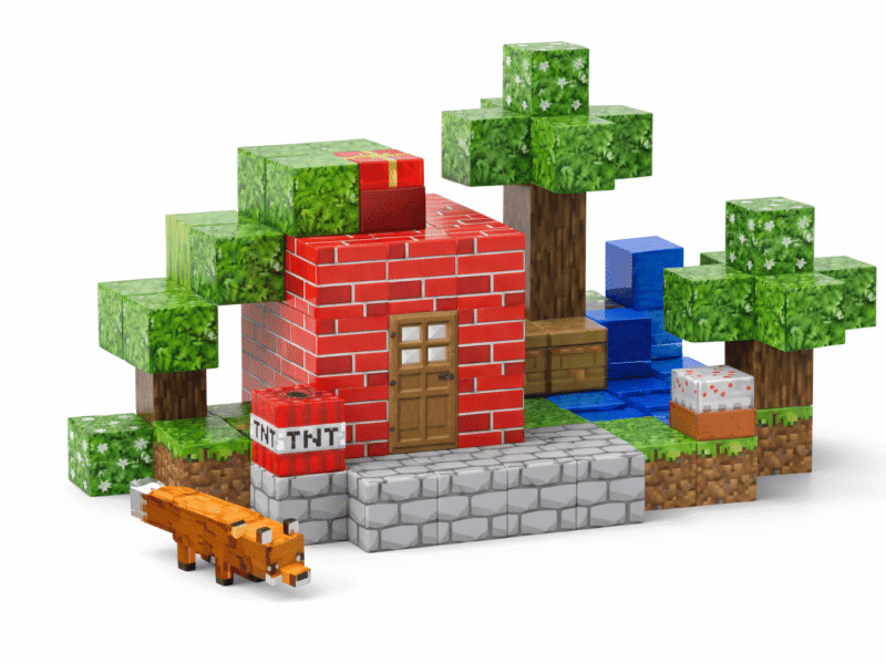 Magnetinis kaladėlių konstruktorius (108 dalių)